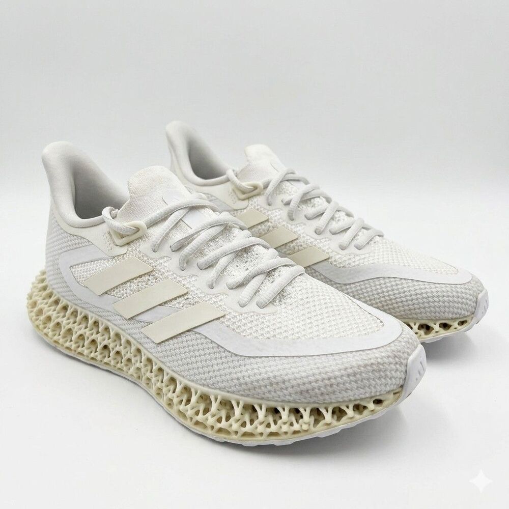 Adidas 4DFWD 2 Triple White Womens 9 Running Athletic Gym Sneakers 3D - Picture 3 of 11